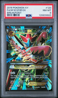 2016 Pokemon XY Full Art M Scizor EX Breakpoint #120 PSA 8