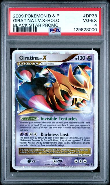2009 Pokemon Diamond and Pearl Giratina LV.X Black Star Promo #DP38 PSA 4