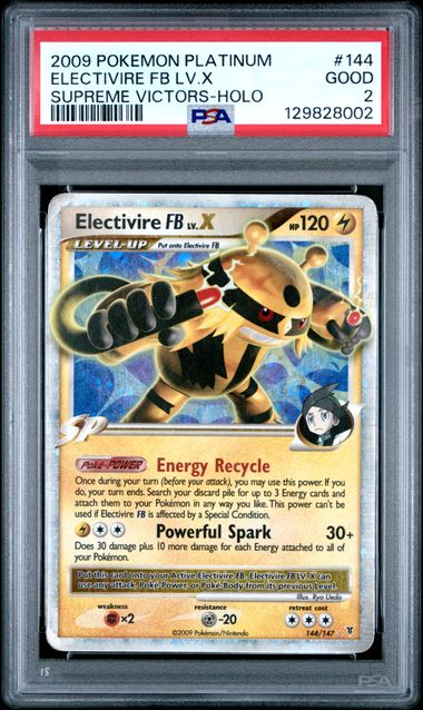 2009 Pokemon Platinum Supreme Victors Electivire FB LV.X - Holo #144 PSA 2