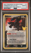 2021 Pokemon Celebrations Umbreon Gold Star Classic POP Series 5 #17 PSA 10
