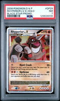 2008 Pokemon Diamond and Pearl Rhyperior LV.X Black Star Promo #DP29 PSA 7